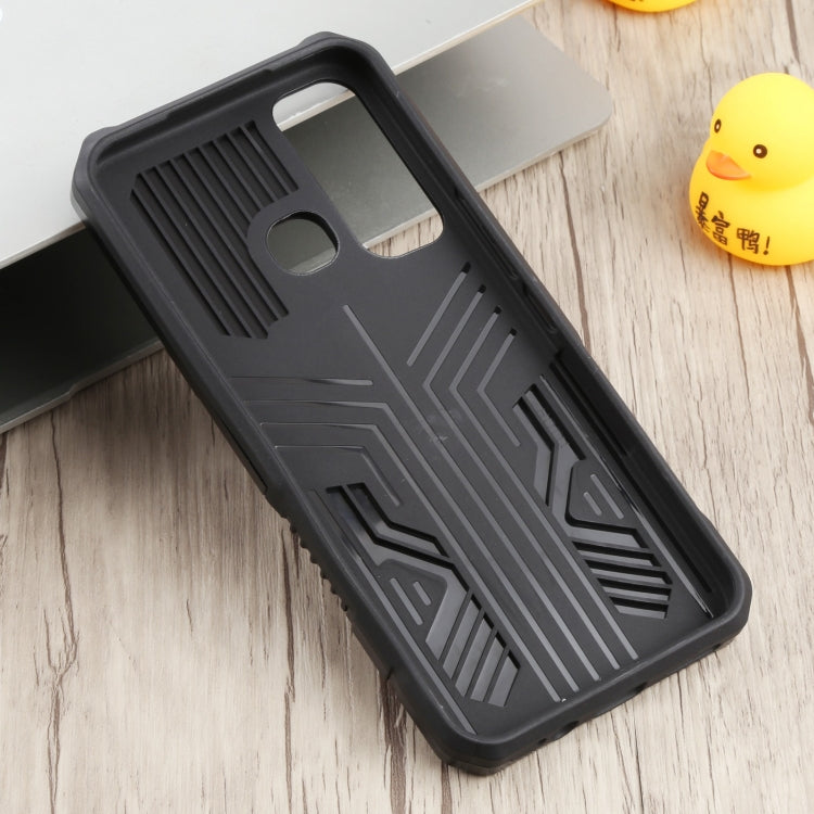 For Infinix Hot 11 Armor Warrior Shockproof PC + TPU Phone Case