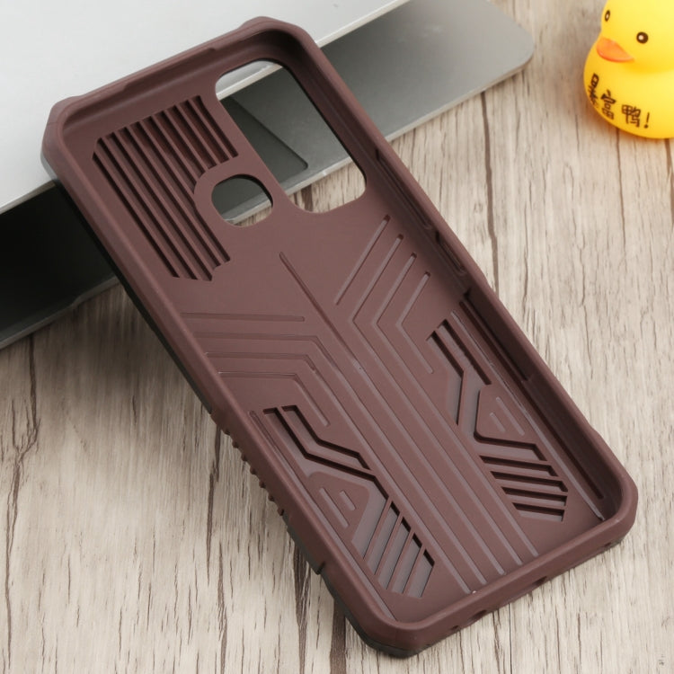 For Infinix Hot 11 Armor Warrior Shockproof PC + TPU Phone Case