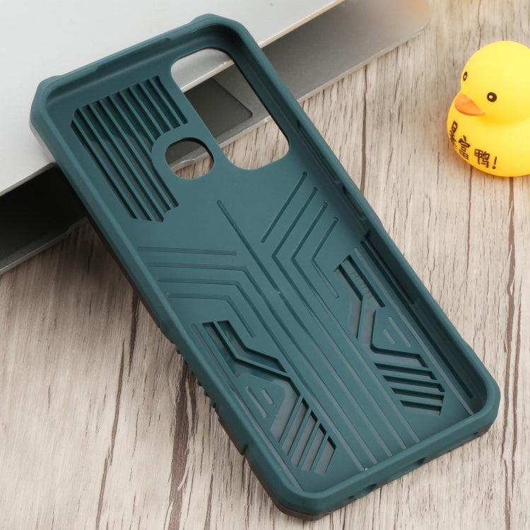 For Infinix Hot 11 Armor Warrior Shockproof PC + TPU Phone Case