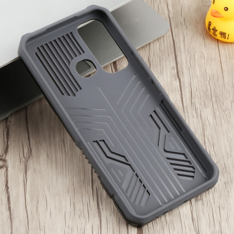 For Infinix Hot 11 Armor Warrior Shockproof PC + TPU Phone Case