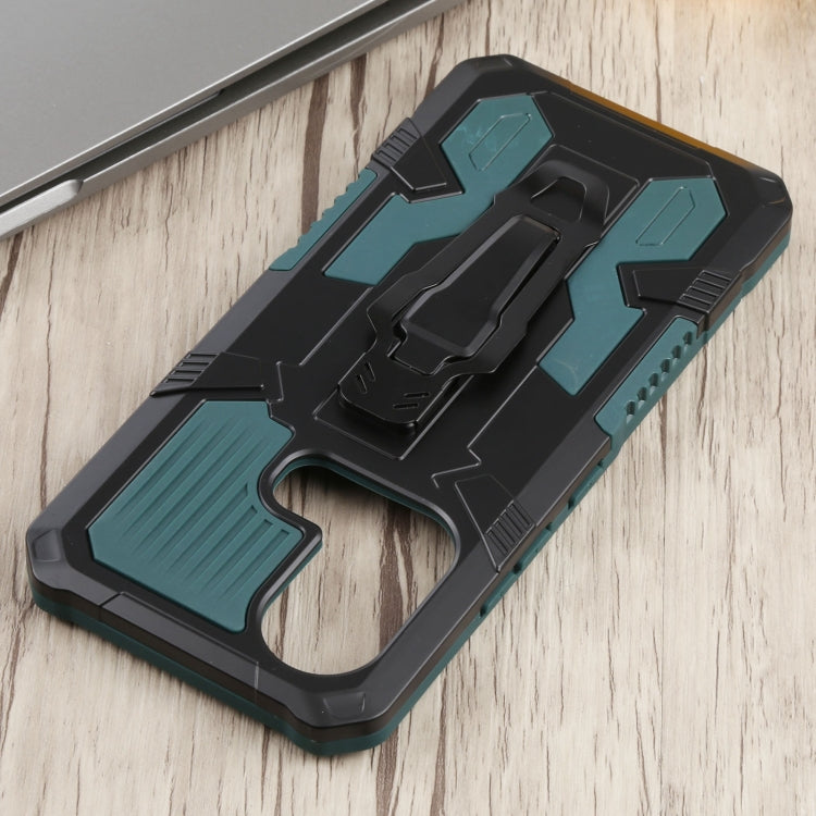 For Infinix Hot 11s Armor Warrior Shockproof PC + TPU Phone Case