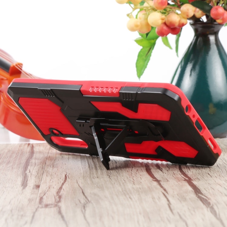 For Samsung Galaxy A13 5G Armor Warrior Shockproof PC + TPU Lanyard Phone Case
