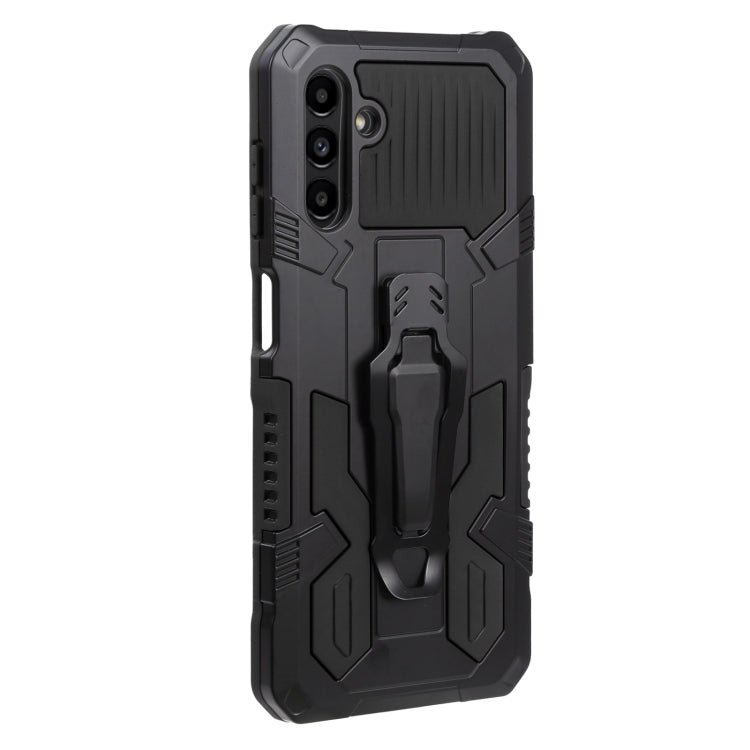 For Samsung Galaxy A13 5G Armor Warrior Shockproof PC + TPU Lanyard Phone Case