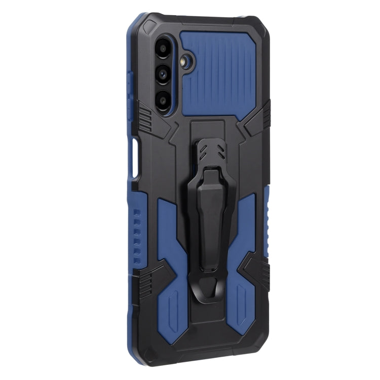 For Samsung Galaxy A13 5G Armor Warrior Shockproof PC + TPU Lanyard Phone Case