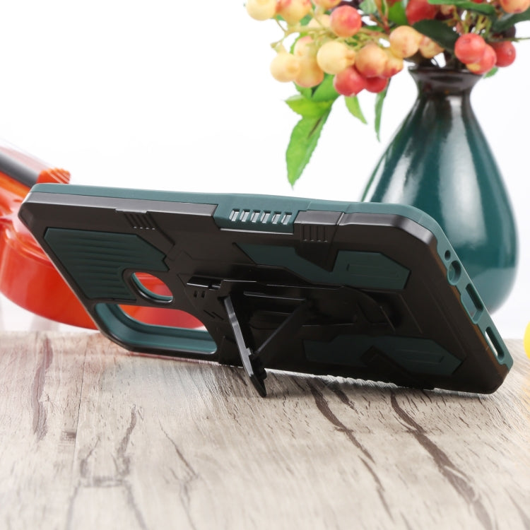 For Infinix Hot 11 Armor Warrior Shockproof PC + TPU Lanyard Phone Case