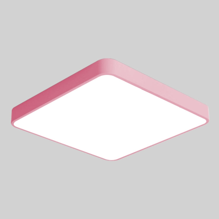 Macaron LED Square Ceiling Lamp, White Light, Size:60cm
