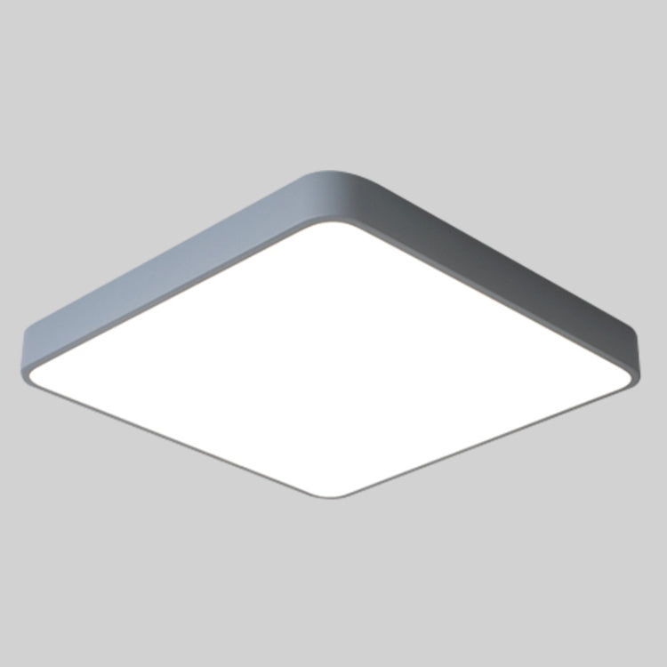 Macaron LED Square Ceiling Lamp, White Light, Size:60cm