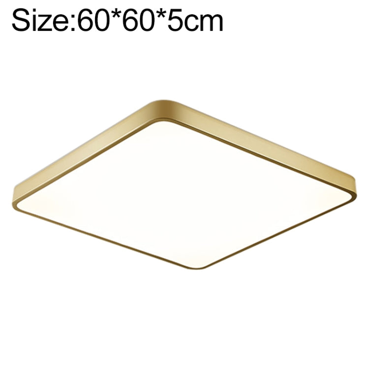 Macaron LED Square Ceiling Lamp, White Light, Size:60cm