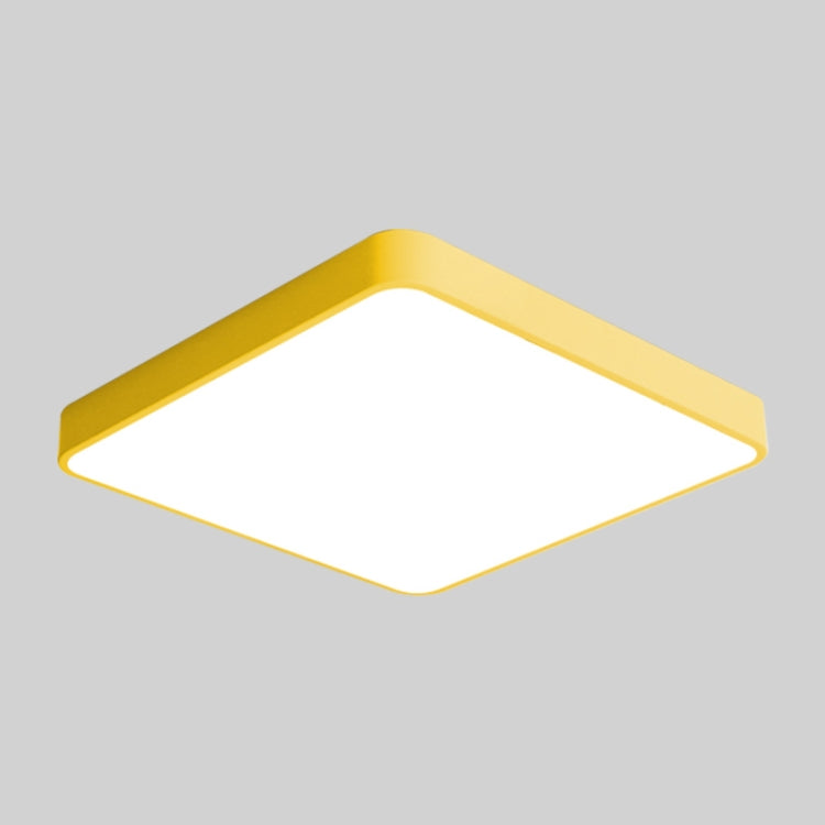 Macaron LED Square Ceiling Lamp, White Light, Size:60cm