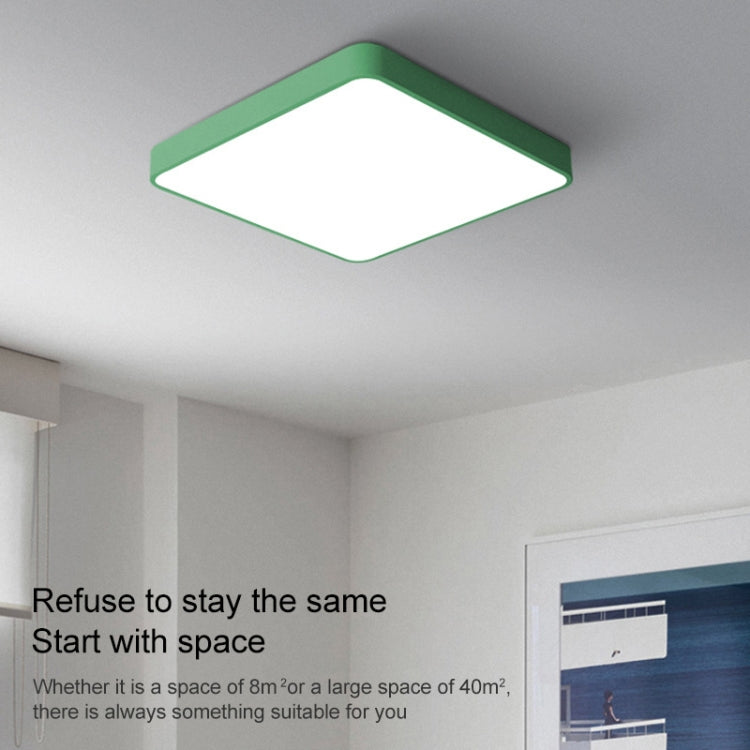 Macaron LED Square Ceiling Lamp, White Light, Size:60cm