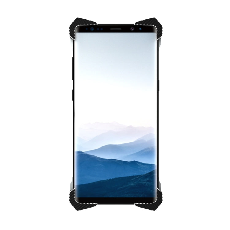 For Galaxy Note 8 PC Sword Soul Shockproof Armor Metal Protective Case with Ring Holder(Black)
