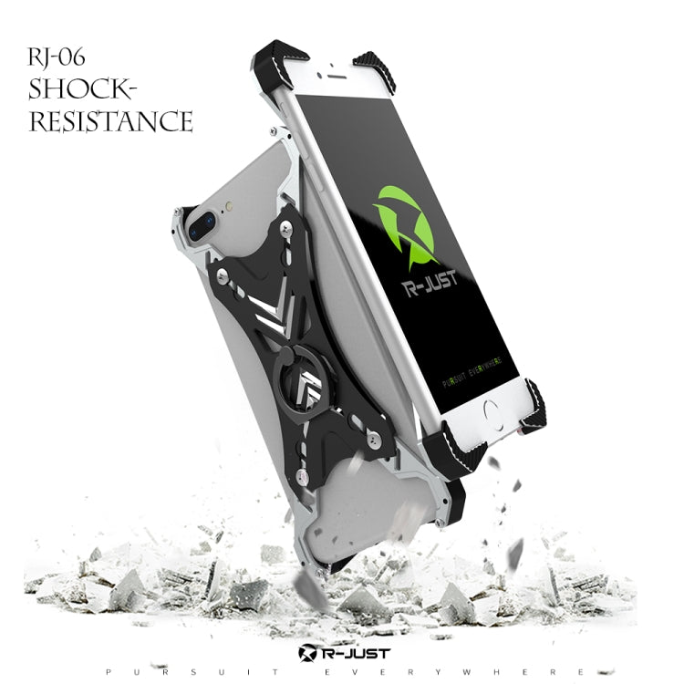 For Galaxy Note 8 PC Sword Soul Shockproof Armor Metal Protective Case with Ring Holder(Black)
