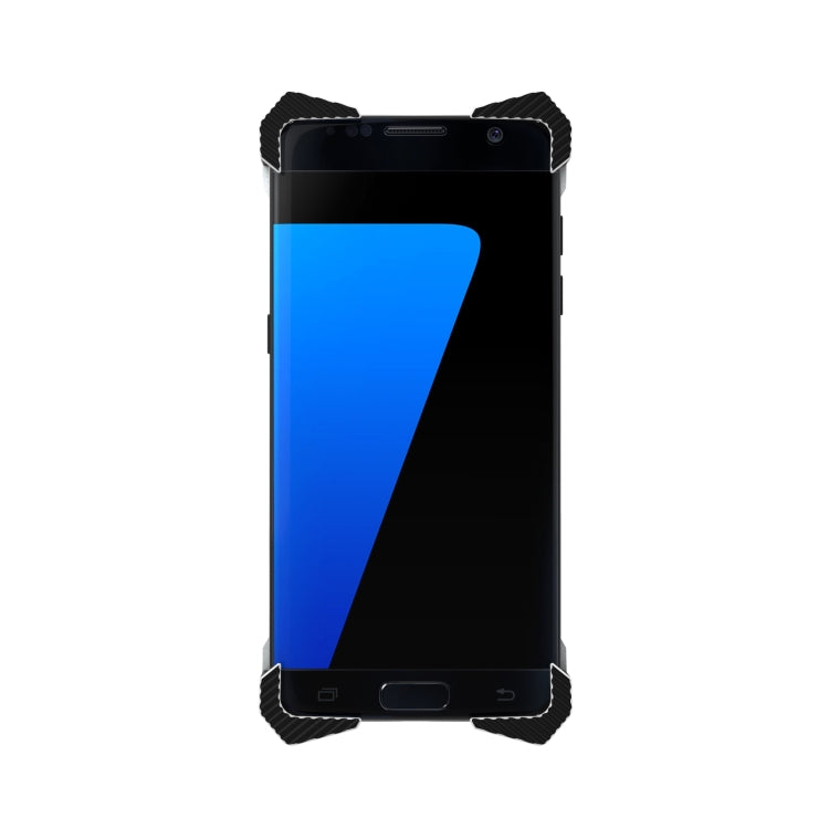 For Galaxy S7 edge PC Sword Soul Shockproof Armor Metal Protective Case with Ring Holder(Black)