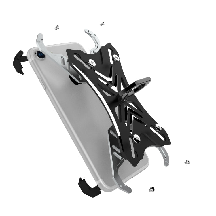 For Galaxy S7 edge PC Sword Soul Shockproof Armor Metal Protective Case with Ring Holder(Black)
