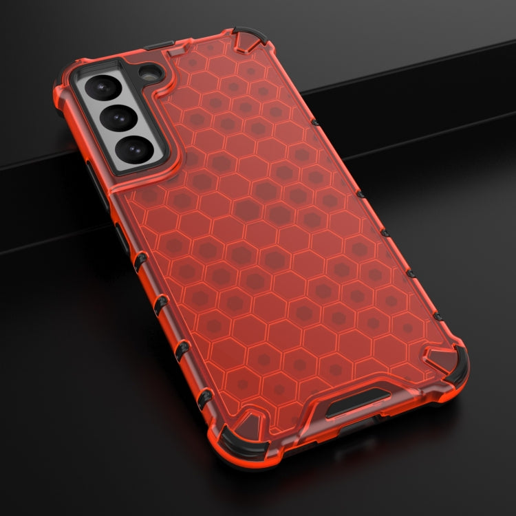 For Samsung Galaxy S22 5G Honeycomb PC + TPU Phone Case