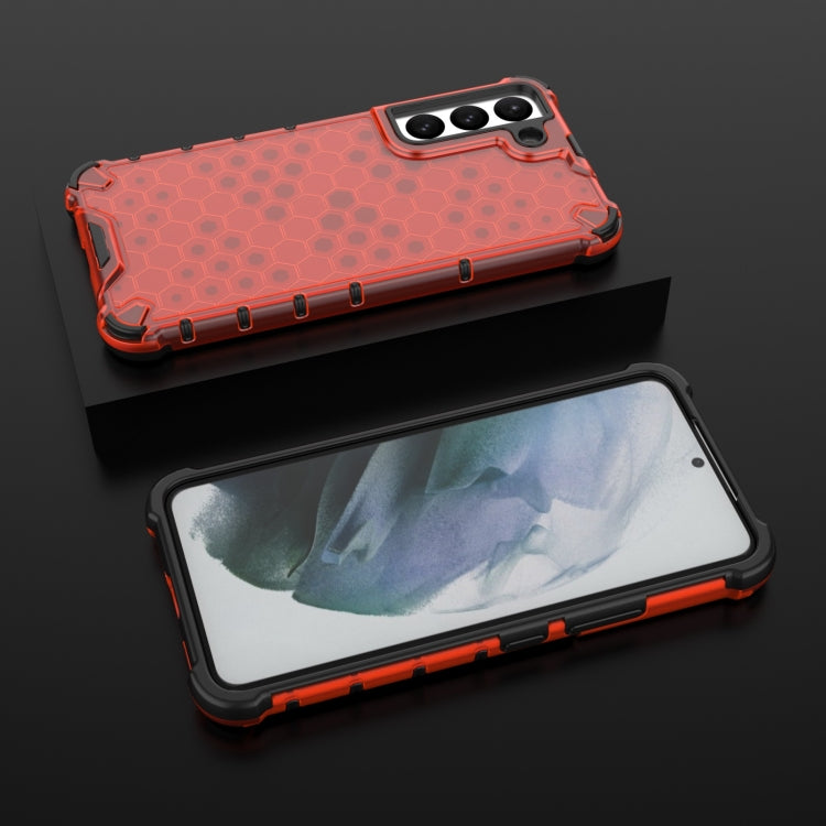 For Samsung Galaxy S22 5G Honeycomb PC + TPU Phone Case