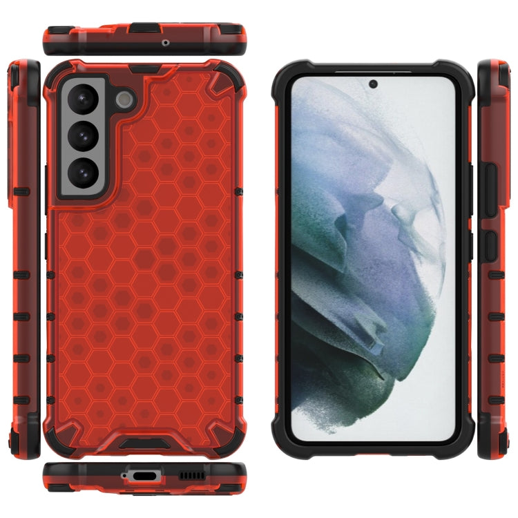 For Samsung Galaxy S22 5G Honeycomb PC + TPU Phone Case