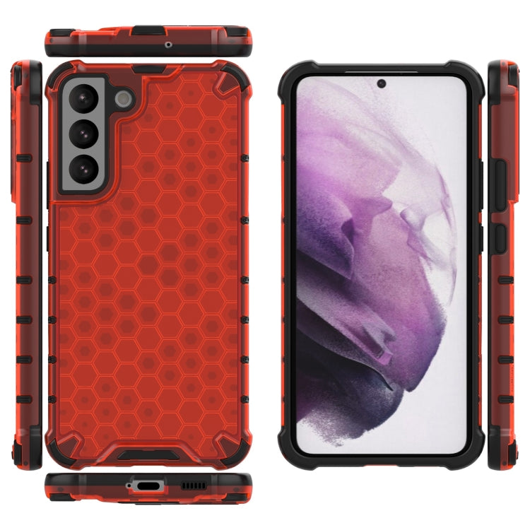 For Samsung Galaxy S22+ 5G Honeycomb PC + TPU Phone Case