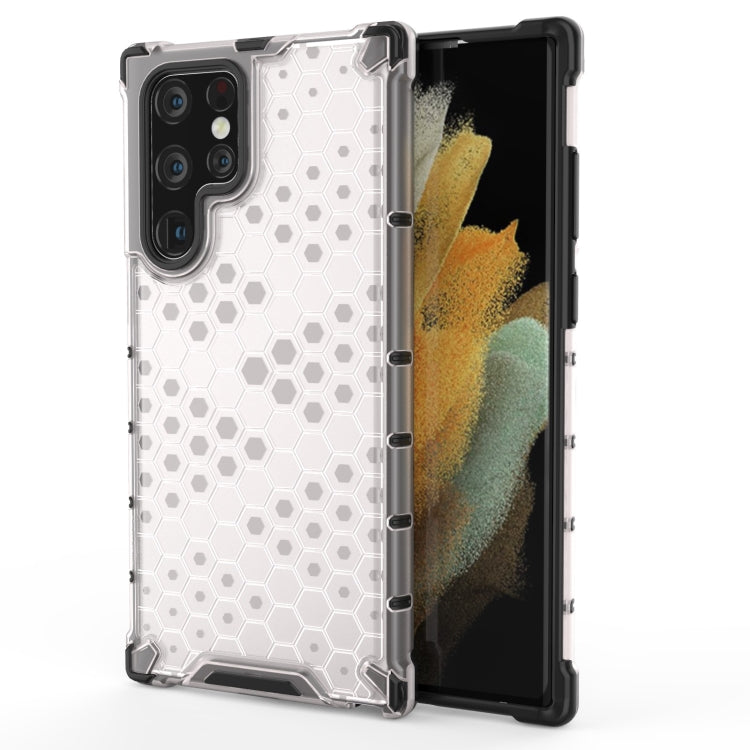 For Samsung Galaxy S22 Ultra 5G Honeycomb PC + TPU Phone Case
