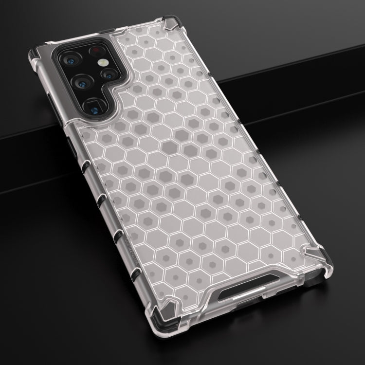 For Samsung Galaxy S22 Ultra 5G Honeycomb PC + TPU Phone Case