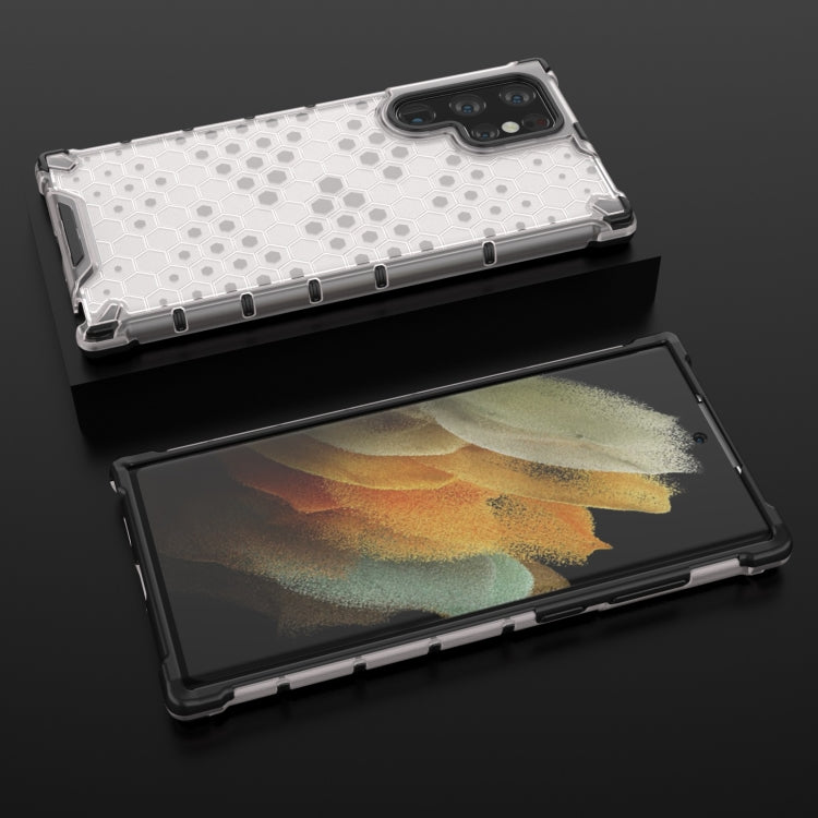 For Samsung Galaxy S22 Ultra 5G Honeycomb PC + TPU Phone Case