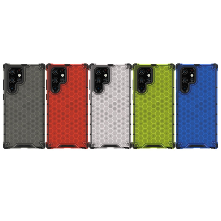 For Samsung Galaxy S22 Ultra 5G Honeycomb PC + TPU Phone Case