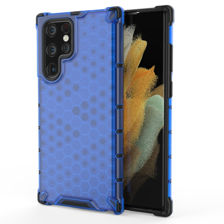 For Samsung Galaxy S22 Ultra 5G Honeycomb PC + TPU Phone Case