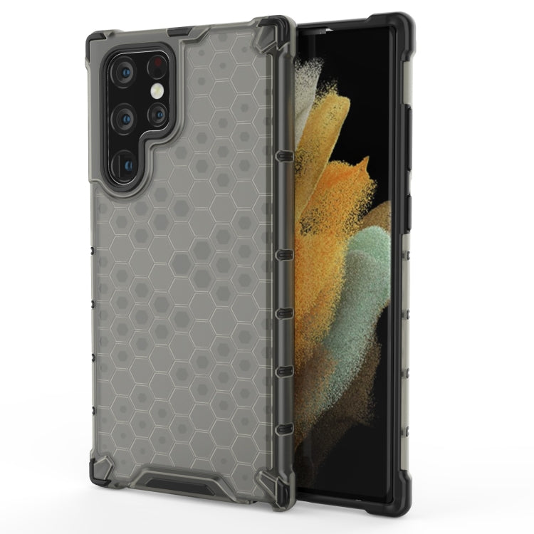 For Samsung Galaxy S22 Ultra 5G Honeycomb PC + TPU Phone Case