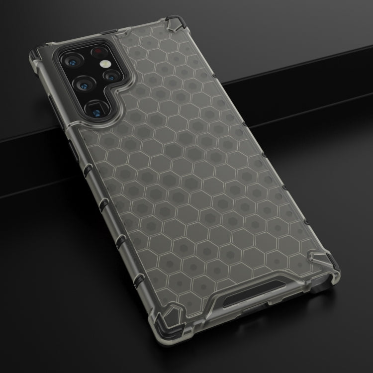 For Samsung Galaxy S22 Ultra 5G Honeycomb PC + TPU Phone Case