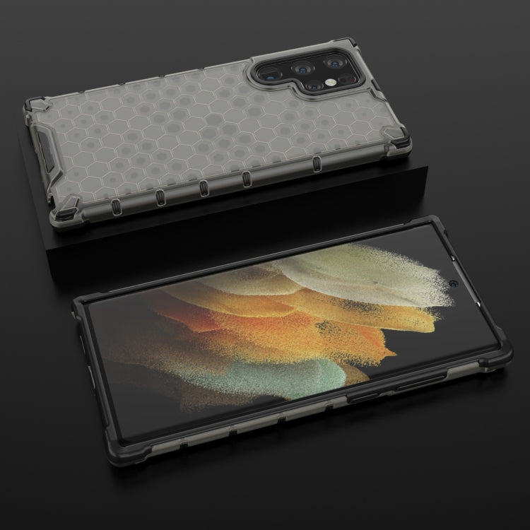 For Samsung Galaxy S22 Ultra 5G Honeycomb PC + TPU Phone Case