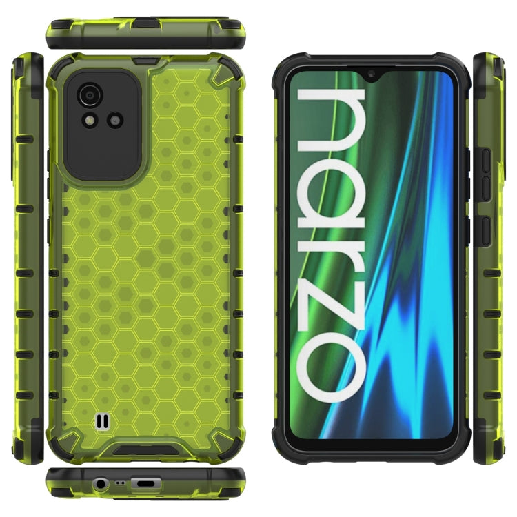 For OPPO Realme Narzo 50 4G Honeycomb PC + TPU Phone Case