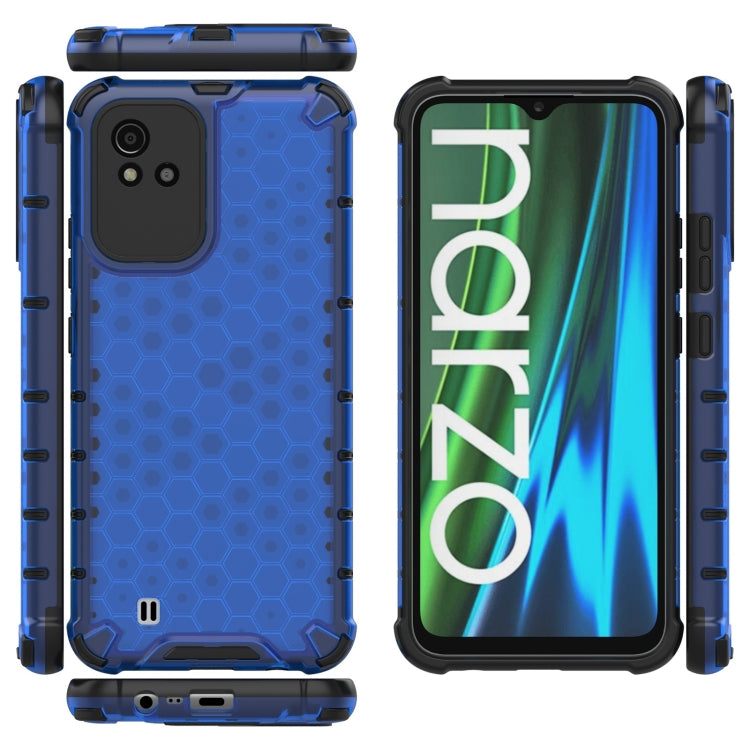 For OPPO Realme Narzo 50 4G Honeycomb PC + TPU Phone Case
