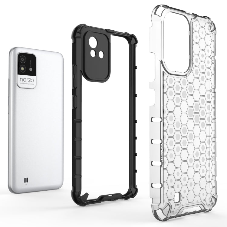 For OPPO Realme Narzo 50 4G Honeycomb PC + TPU Phone Case