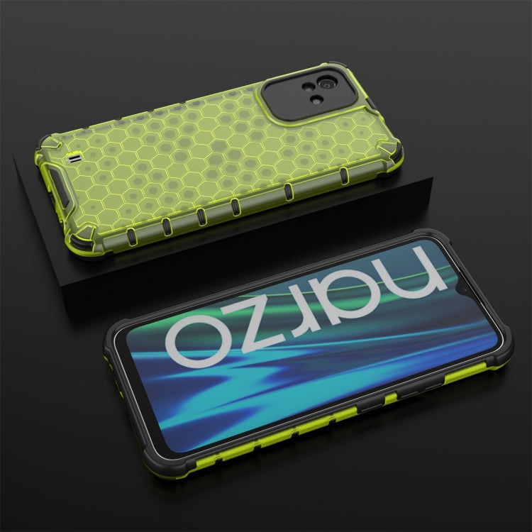 For OPPO Realme Narzo 50i Honeycomb PC + TPU Phone Case