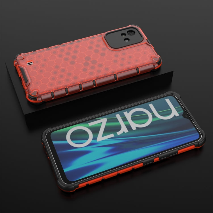 For OPPO Realme Narzo 50i Honeycomb PC + TPU Phone Case