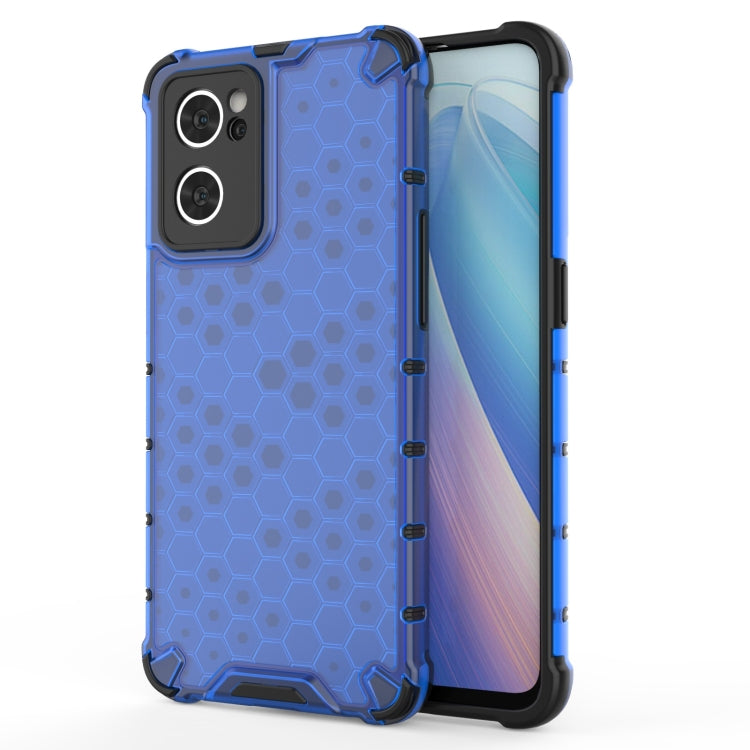 For OPPO Reno7 5G Honeycomb PC + TPU Phone Case