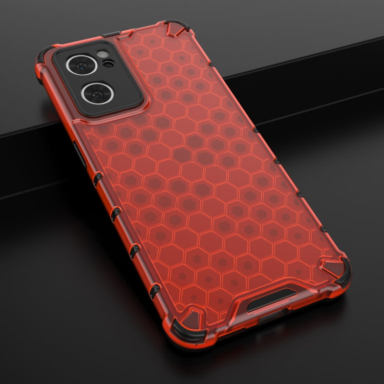For OPPO Reno7 5G Honeycomb PC + TPU Phone Case
