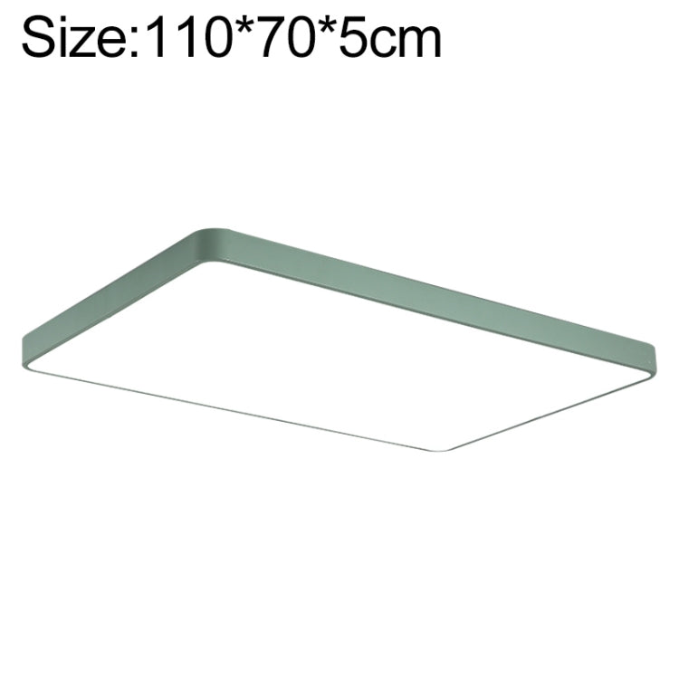 Macaron LED Rectangle Ceiling Lamp, White Light, Size:110x70cm