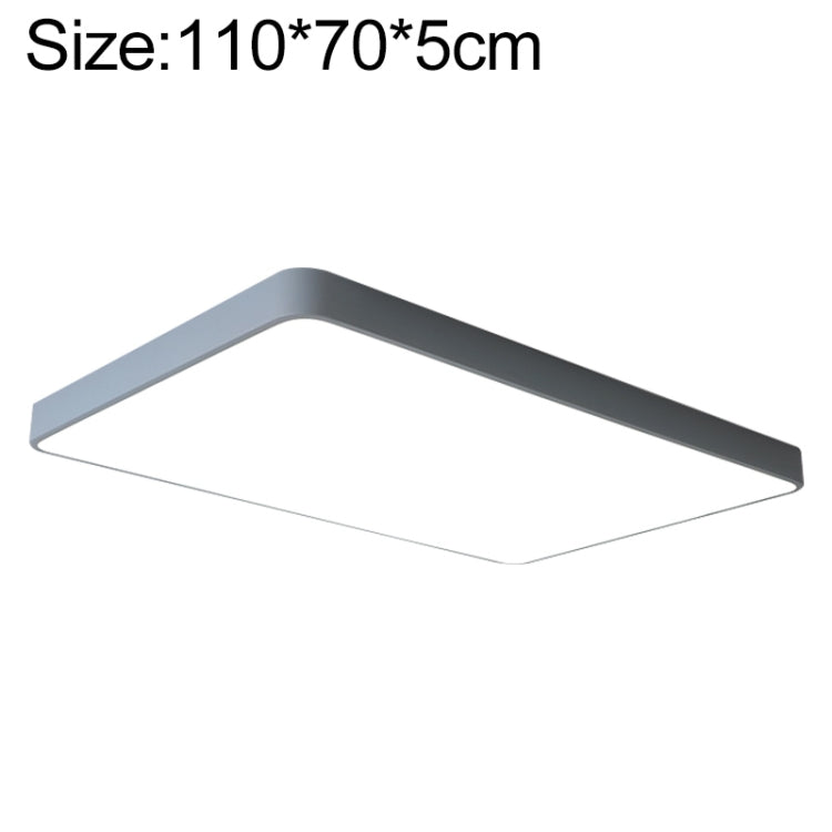 Macaron LED Rectangle Ceiling Lamp, White Light, Size:110x70cm