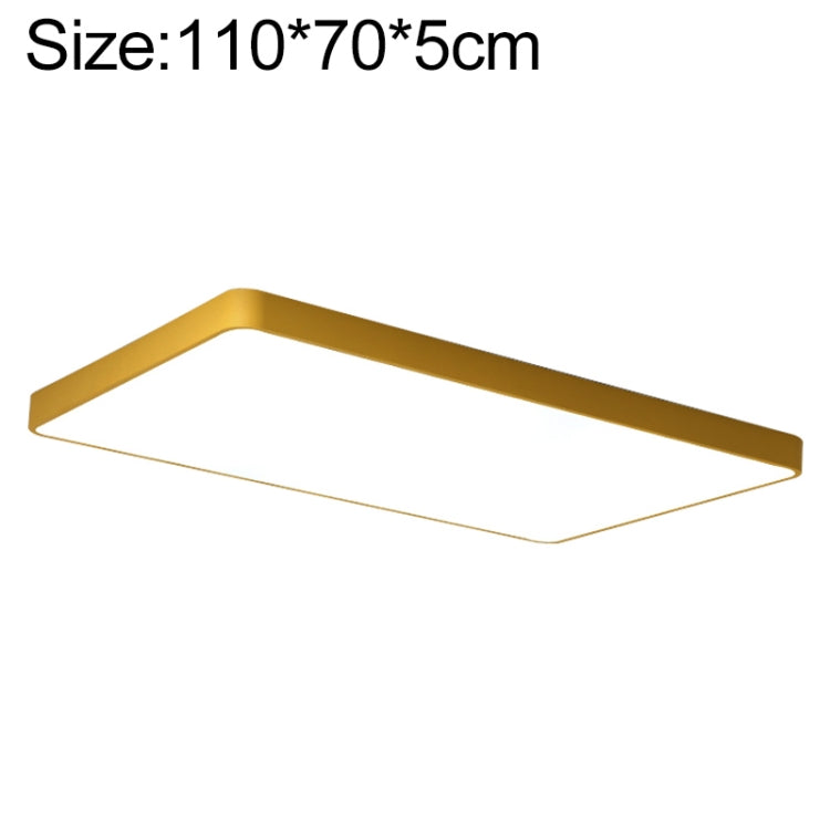 Macaron LED Rectangle Ceiling Lamp, White Light, Size:110x70cm