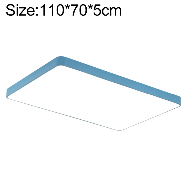Macaron LED Rectangle Ceiling Lamp, White Light, Size:110x70cm