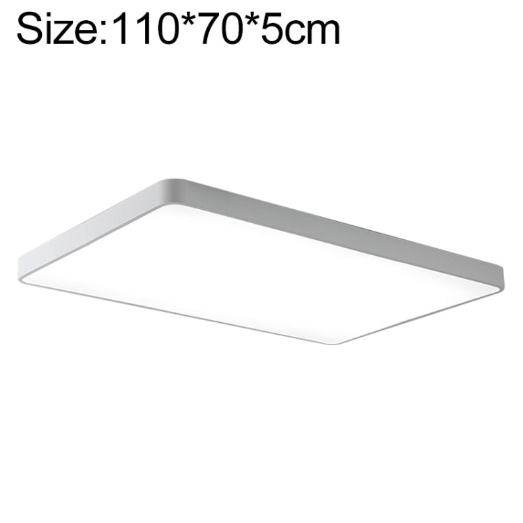 Macaron LED Rectangle Ceiling Lamp, White Light, Size:110x70cm