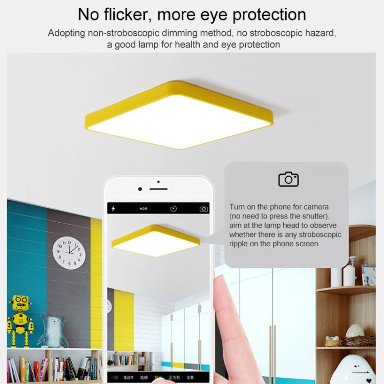 Macaron LED Rectangle Ceiling Lamp, White Light, Size:110x70cm