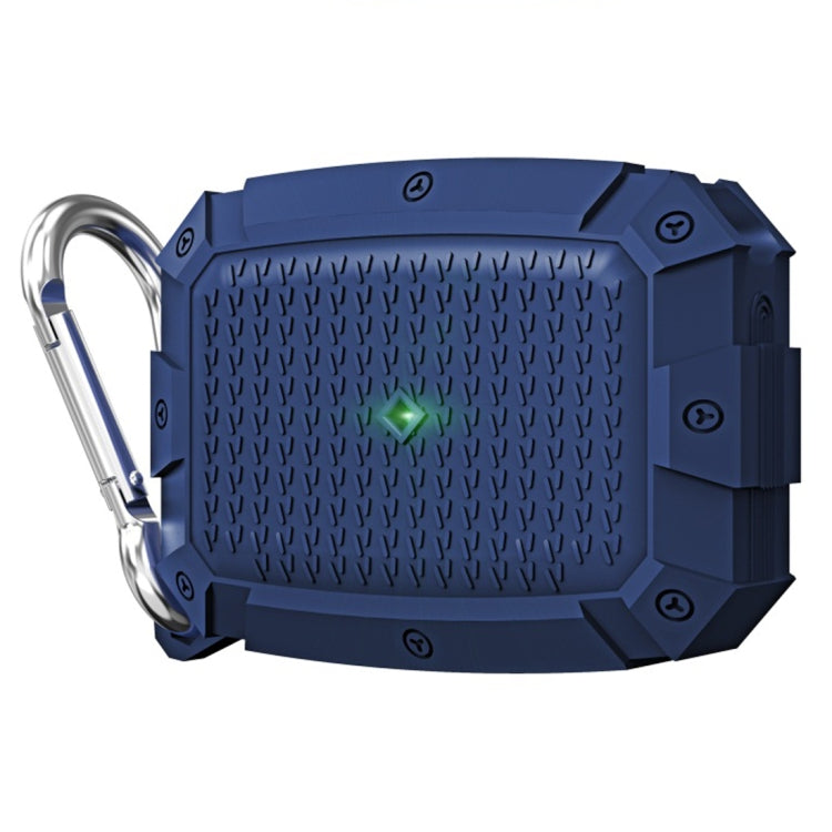 For AirPods Pro Shield Armor Waterproof Wireless Earphone Protective Case with Carabiner