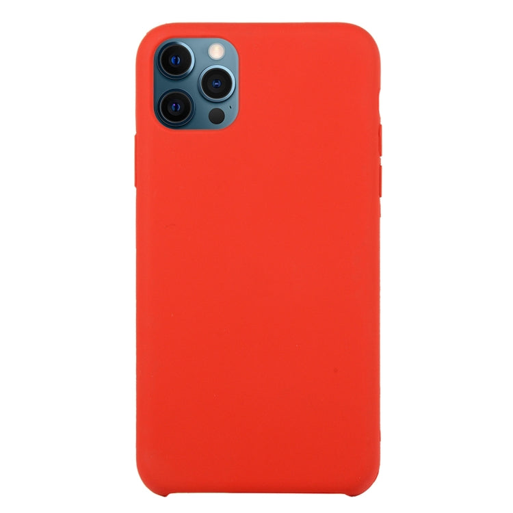 For iPhone 12 / 12 Pro Solid Silicone Phone Case