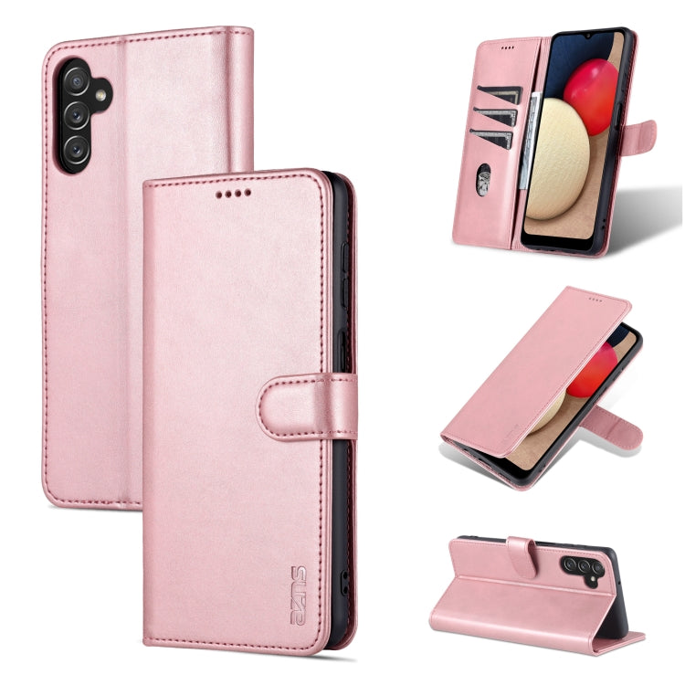 For Samsung Galaxy A13 5G AZNS Skin Feel Calf Texture Horizontal Flip Leather Phone Case