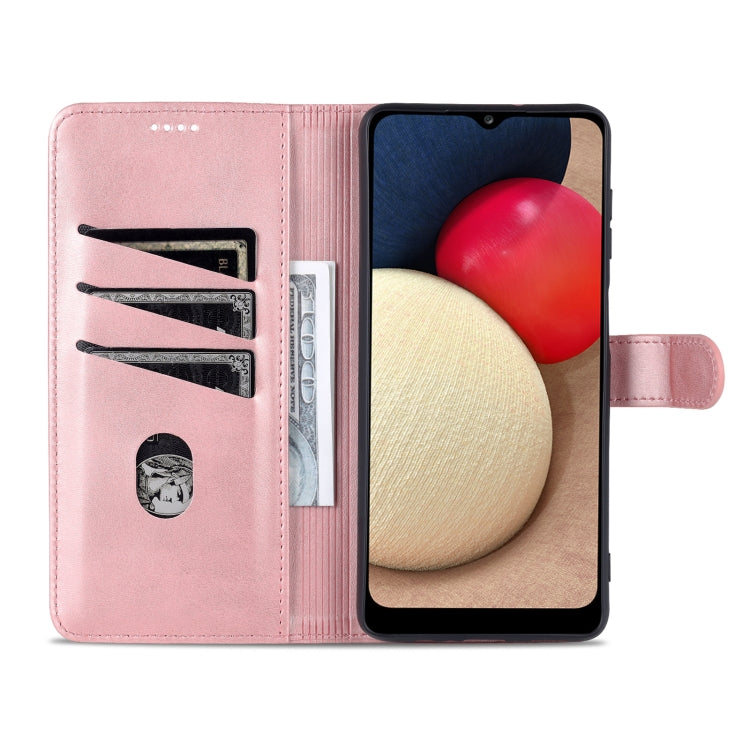 For Samsung Galaxy A13 5G AZNS Skin Feel Calf Texture Horizontal Flip Leather Phone Case