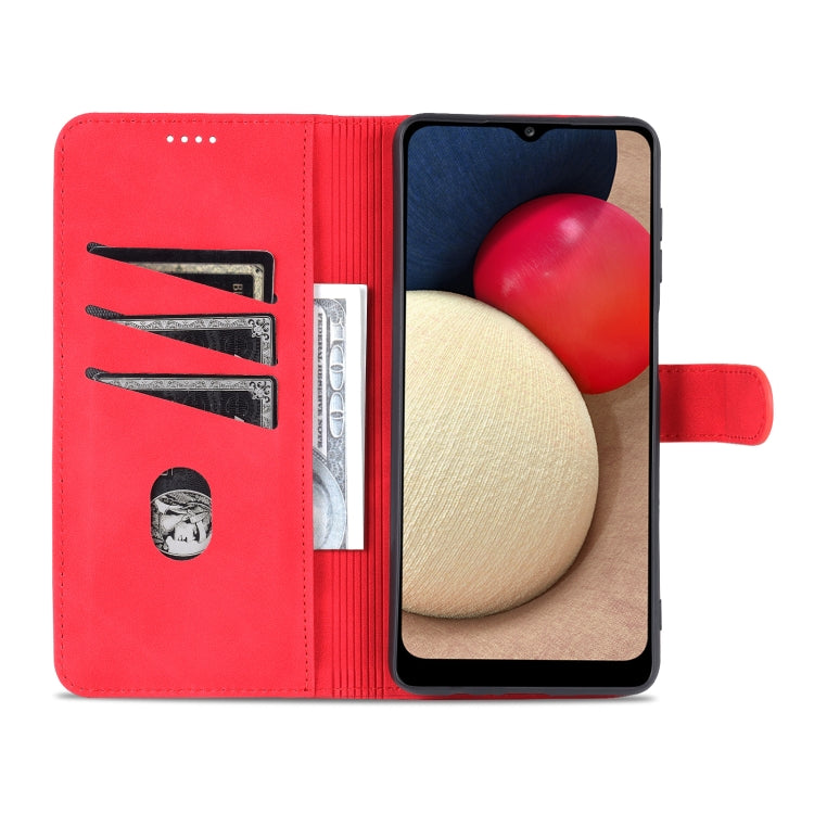 For Samsung Galaxy A13 5G AZNS Skin Feel Calf Texture Horizontal Flip Leather Phone Case