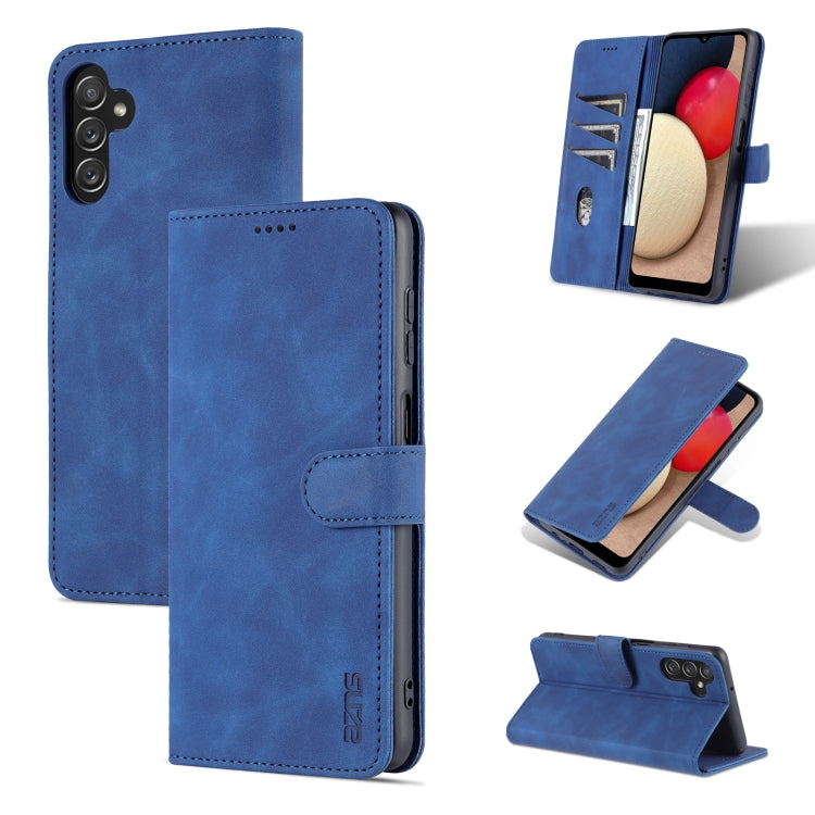 For Samsung Galaxy A13 5G AZNS Skin Feel Calf Texture Horizontal Flip Leather Phone Case