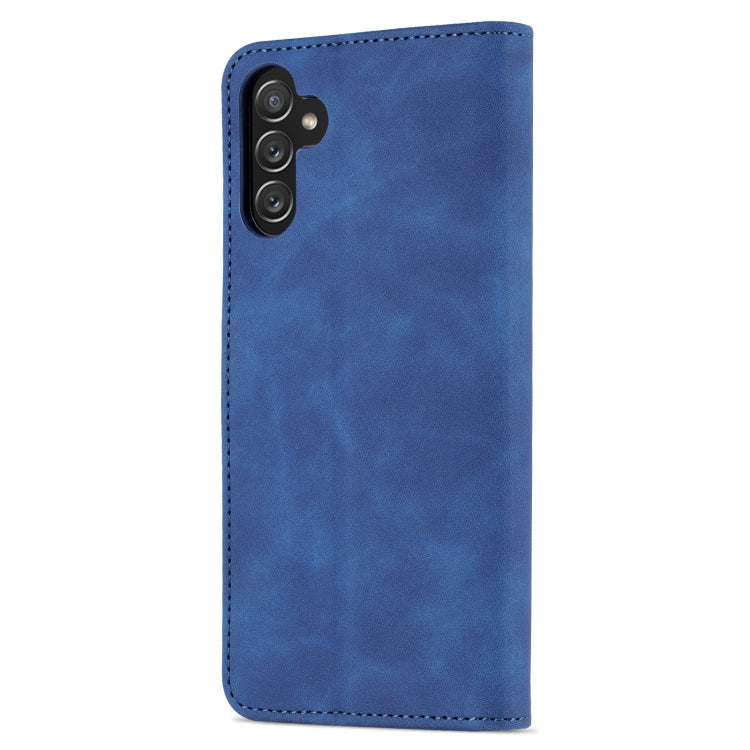 For Samsung Galaxy A13 5G AZNS Skin Feel Calf Texture Horizontal Flip Leather Phone Case